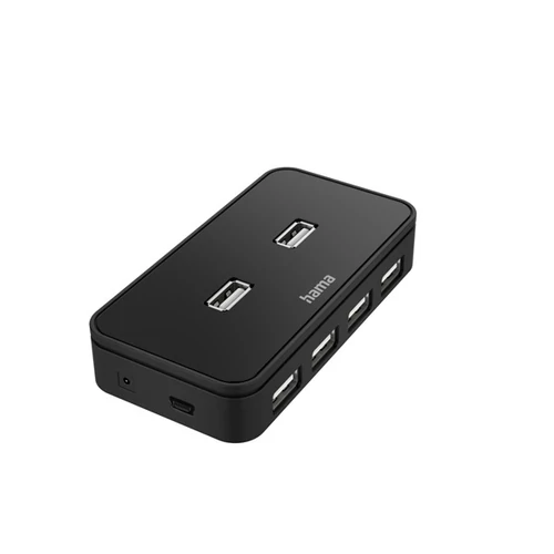 HAMA 200123, FIC USB 2.0 HUB 1:7 + HÁLÓZATI TÁPEGYSÉG,DOBOZOS HAMA