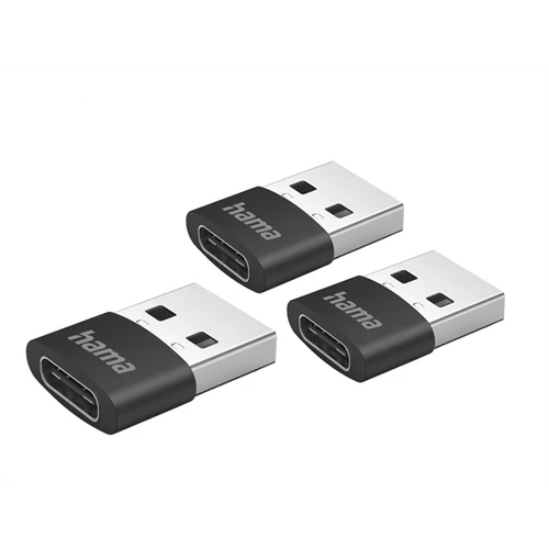 HAMA 201532, FIC E3 ADAPTER USB A DUGÓ / USB TYPE-C ALJZAT, 3DB HAMA