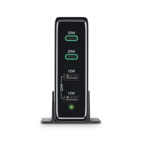 HAMA 201628 FIC E3 HÁLÓZATI TÖLTŐ ÁLLOMÁS, 2xUSB, 2xTYPE-C, 4 PORT, PD / QC, 60W HAMA