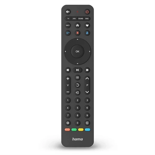 HAMA 221053, UNIVERZÁLIS TÁVIRÁNYÍTÓ "FITV" 4IN1, FEKETE HAMA