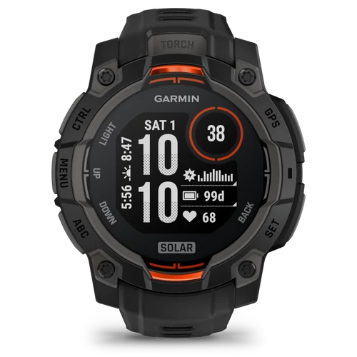 Garmin instinct 3, 45mm solar, black
