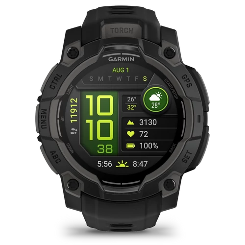 Garmin instinct 3, 45mm amoled, black