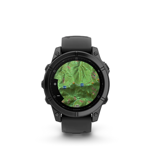 Garmin fenix e, slate grey steel w / black silicone band, 47 mm
