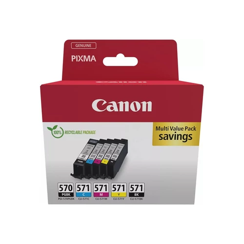 Canon PGI-570 + CLI-571 Tintapatron Multipack 1x15 ml + 4x7 ml Canon