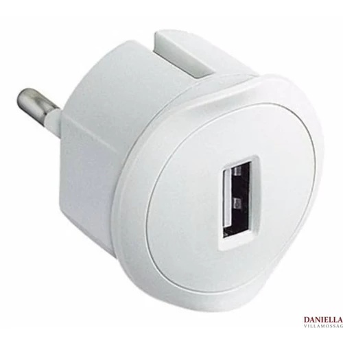 LEGRAND USB-s csatlakozódugó 1,5A - 5V, fehér Legrand