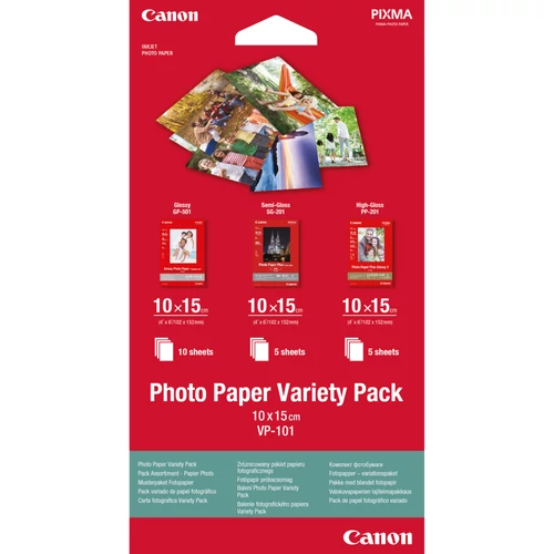 VP-101 10X15 PHOTO PAPER VARIETY PACK 10X15CM