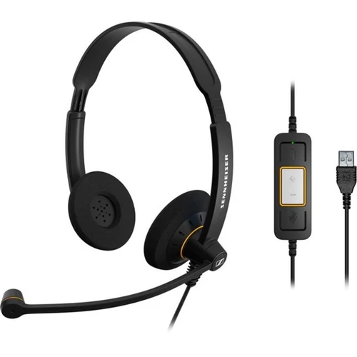 EPOS SENNHEISER SC 60 USB ML Vezetékes Fejhallgató Fekete, 1000551 Epos