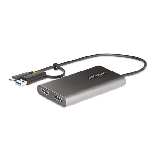 STARTECH Adapter USB-C to Dual HDMI vagy USB-C / A to 2xHDMI 4K 60Hz, 30cm kábel STARTECH