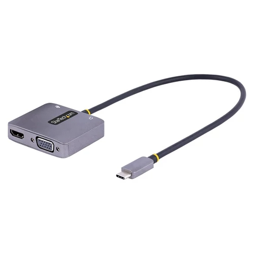 STARTECH USB-C Video Adapter, 1xVGA, 1xHDMI 4K 60Hz, 1xUSB-C 100W PD, 1x3.5mm Jack, 30cm kábel STARTECH
