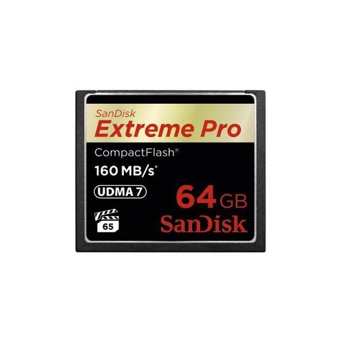 SANDISK 123844, CF Extreme Pro kártya 64 GB, 160MB / sec.