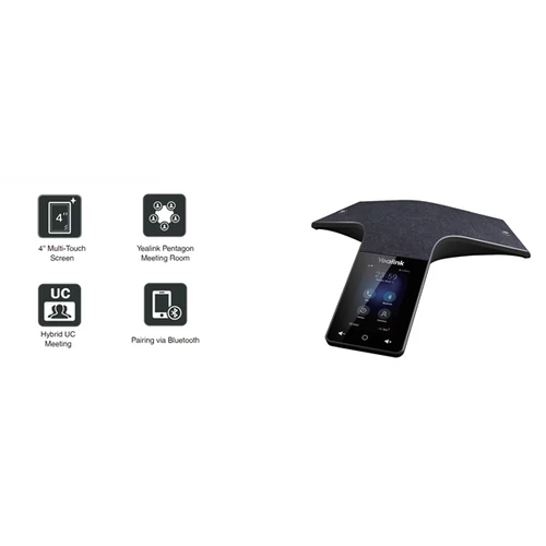 YEALINK Telefon - CP925 HD IP Konferencia kivitel, Bluetooth, Wi-Fi, Érintőkijelző YEALINK