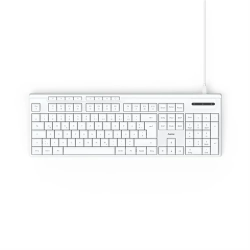HAMA 173053, BILLENTYŰZET "CK-200",USB, FEHÉR HAMA