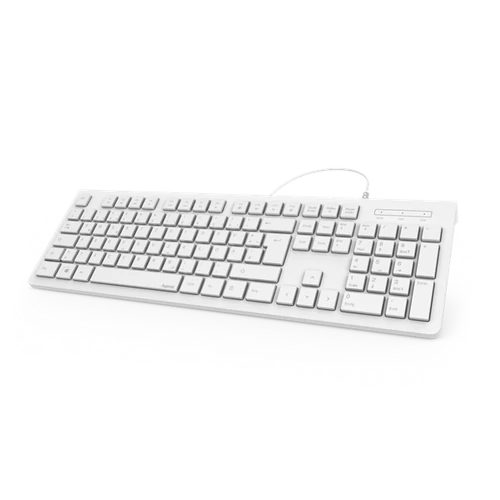 HAMA 182680, BILLENTYŰZET "KC-200", FEHÉR, USB HAMA