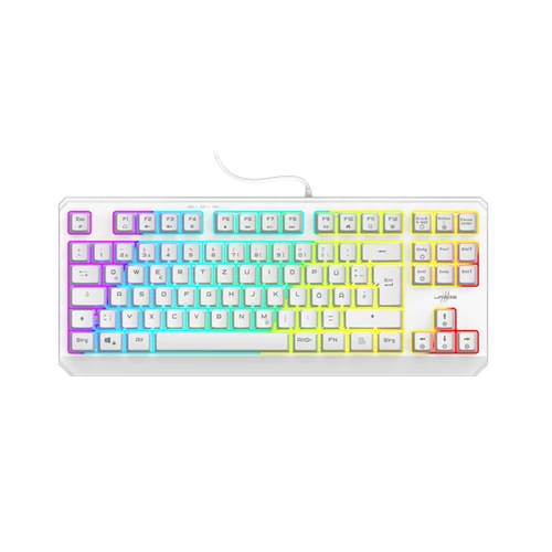 URAGE by HAMA 217819, GAMING URAGE EXODUS 220TKL BILLENTYŰZET, RGB, FEHÉR HAMA
