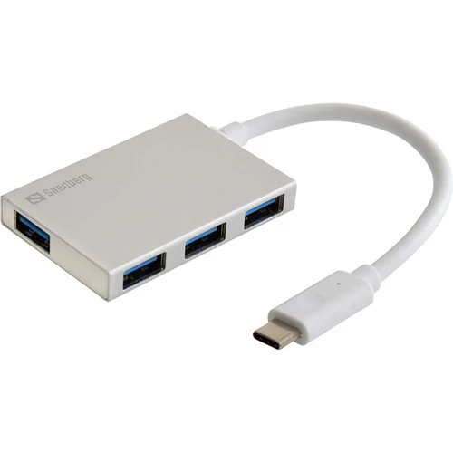 SANDBERG USB-C tartozék, USB-C to 4 xUSB 3.0 Pocket Hub Sandberg