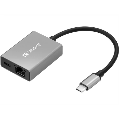 SANDBERG USB-adapter, USB-C Gigabit Adapter PD100W Sandberg