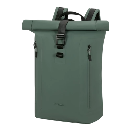 SAMSONITE Notebook hátizsák 151790-1388 COATIFY BIZ ROLLTOP BACKPACK 14.1" GREEN Samsonite