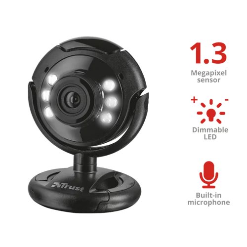 TRUST Webkamera 16428, SpotLight Pro Webcam with LED lights