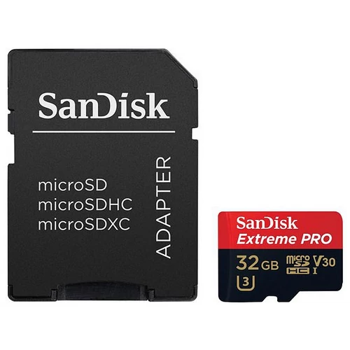 SANDISK MICROSD EXTREME PRO KÁRTYA 32GB, 100MB/s CL10 UHS-I, V30, A1