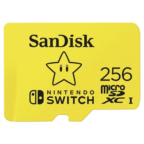 SANDISK 183573, microSDXC KÁRTYA NINTENDO SWITCH 256GB, 100MB / s, U3, C10, A1, UHS-1 SanDisk