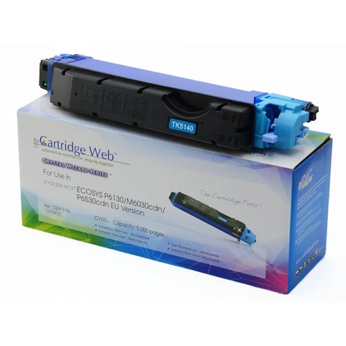 KYOCERA TK5140C Toner Cyan CHIPPES CartridgeWeb (For use) Cartridge Web