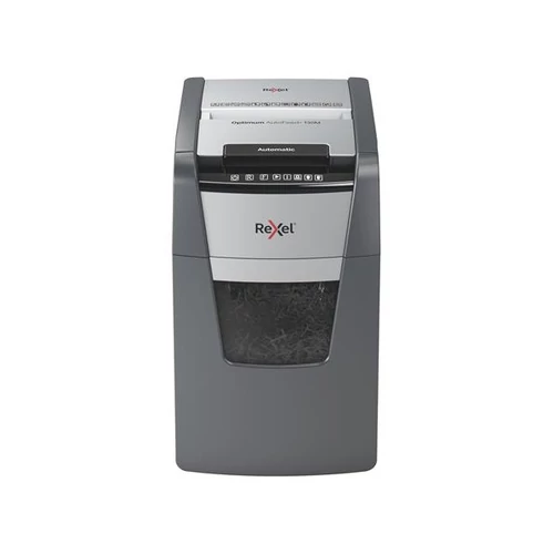 REXEL Iratmegsemmisítő, mikrokonfetti, 130 lap, "Optimum AutoFeed+ 130M" Rexel