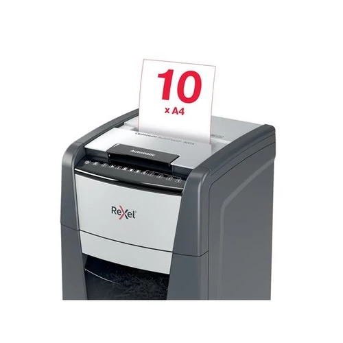 REXEL Iratmegsemmisítő, konfetti, 300 lap, "Optimum AutoFeed+ 300X" Rexel