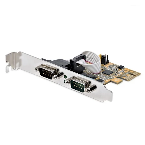 STARTECH 2xPCI-E Soros kártya to RS232 (DB9) Soros kártya Low / Full Profile STARTECH