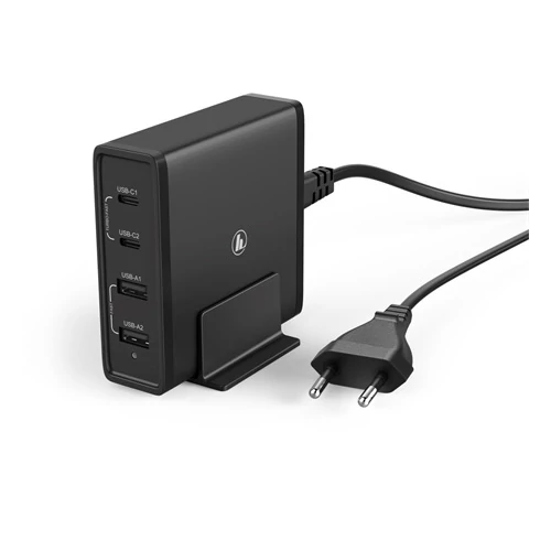 HAMA hálózati töltő állomás, 2xusb, 2xtype-c, 4 port, 60w