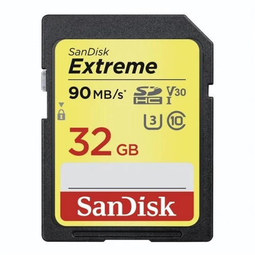 SANDISK 215402, SDHC EXTREME KÁRTYA 32GB, 100MB / s , UHS-I, Class 10, U3, V30 SanDisk