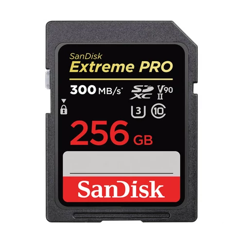 SANDISK 215414, SDXC EXTREME PRO KÁRTYA 256GB, 300MB / s, UHS-II, CL10 10, U3, V90 SanDisk