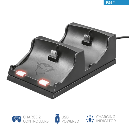 TRUST Duo dokkoló PS4-hez 21681 (GXT 235 Duo Charging Dock for PS4) Trust