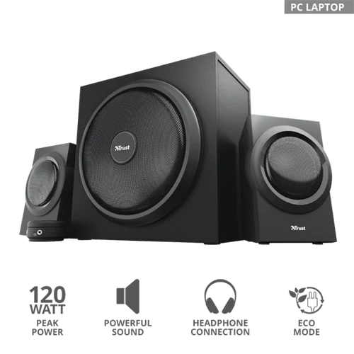 TRUST Mélyhangsugárzós 2.1 hangszórókészlet 23696 (Yuri 2.1 Speaker Set) Trust