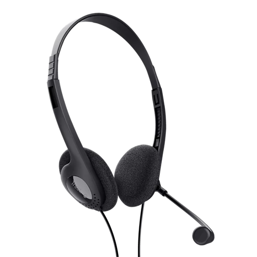 TRUST Basics Fejhallgató mikrofonnal 24659 (Chat headset-Black) Trust