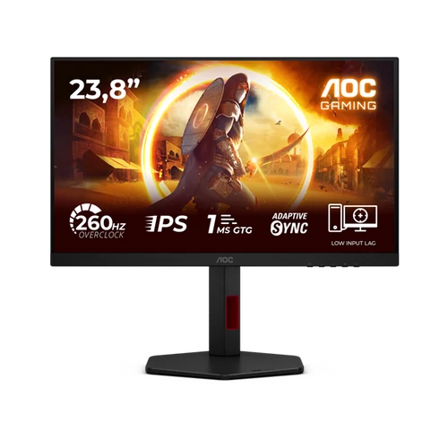 AOC IPS Gaming monitor 23,8" 24G4ZR 1920x1080, 16:9, 300cd / m2, 1ms, DisplayPort / 2xHDMI, 260 Hz, áll.mag.,pivot AOC