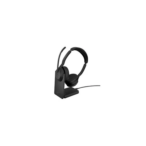 JABRA Fejhallgató - Evolve2 55 MS Stereo Bluetooth Vezeték Nélküli, Mikrofon + Töltő állomás Jabra
