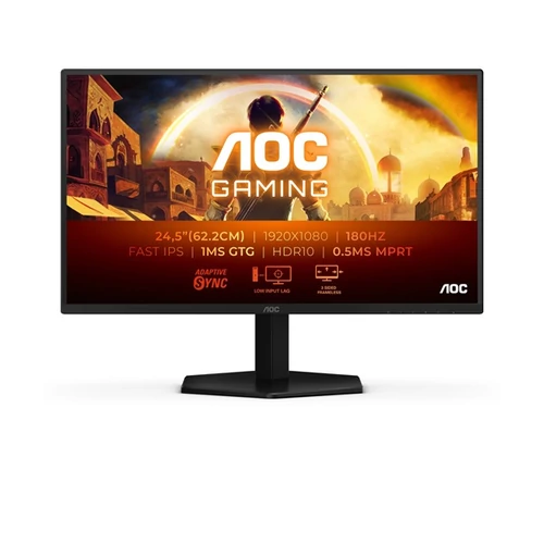AOC Gaming 180Hz IPS monitor 24,5" 25G42E, 1920x1080, 16:9, 300cd / m2, 1ms, HDMI / DisplayPort AOC