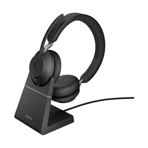 JABRA Fejhallgató - Evolve2 65 UC Duo Stereo Bluetooth Vezeték Nélküli, Mikrofon + Töltő állomás Jabra