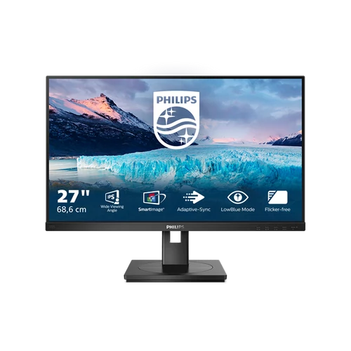 PHILIPS IPS monitor 27" 272S1M, 1920x1080, 16:9, 300cd / m2, 4ms, HDMI / DisplayPort / 4xUSB / DVI / VGA, Pivot, hangszóró Philips