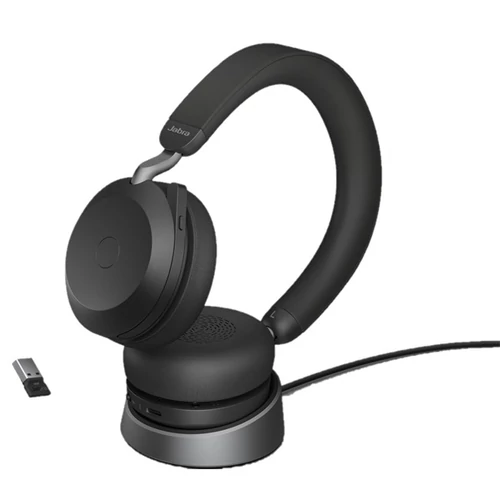 JABRA Fejhallgató - Evolve2 75 Stereo Vezeték Nélküli, Mikrofon + Töltő állomás Jabra