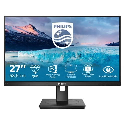 PHILIPS IPS monitor 27" 275S1AE, 2560x1440, 16:9, 300cd / m2, 4ms, HDMI / DisplayPort / DVI, Pivot, hangszóró Philips