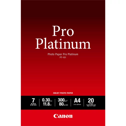 Canon PT-101 Pro Platinum 300g A4 20db Fényes Fotópapír