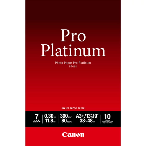 Canon Pro Platinum PT-101 300g A3+ 10db Fényes Fotópapír
