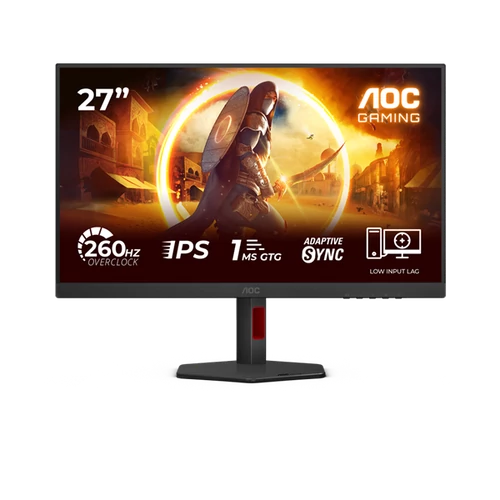 AOC IPS Gaming monitor 27" 27G4ZR 1920x1080, 16:9, 300cd / m2, 1ms, DisplayPort / 2xHDMI,260 Hz, áll.mag.,pivot AOC