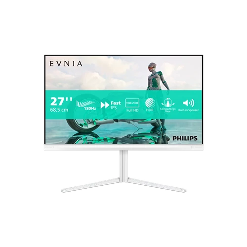 Philips Gaming monitor 27" 27M2N3201A, 1920x1080, 16:9, 300cd / m2, 1ms, DisplayPort / 2xHDMI, 180 Hz, hangszóró, áll.mag. PHI MON