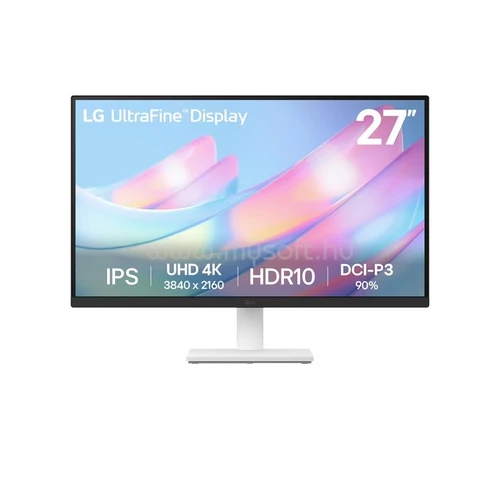 LG IPS monitor 27" 27US500, 3840x2160, 16:9, 300cd / m2, 5ms, HDMIx2 / DisplayPort LG