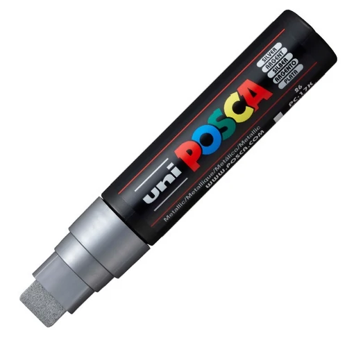 UNI POSCA Marker Pen PC-17K Extra-Broad - Silver UNI