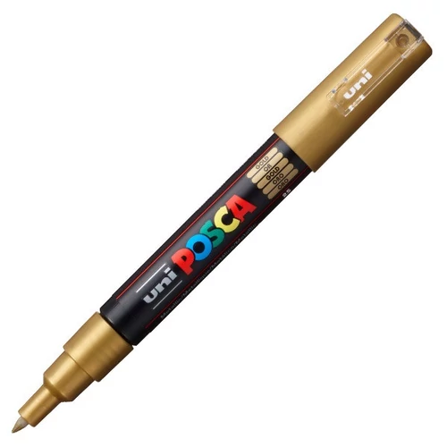 UNI POSCA Marker Pen PC-1M Extra-Fine - Gold UNI