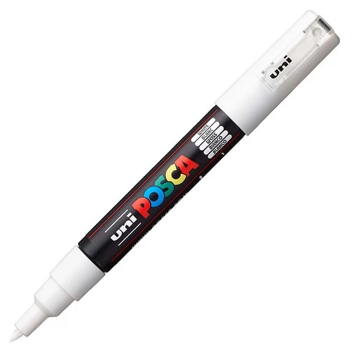 UNI POSCA Marker Pen PC-1M Extra-Fine - White UNI