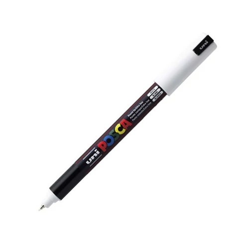 UNI POSCA Marker Pen PC-1MR Ultra-Fine - White UNI